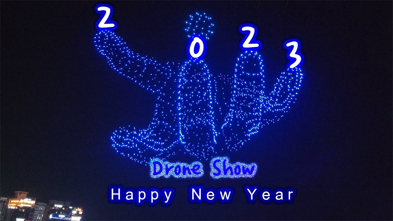 China new year drone show 2046